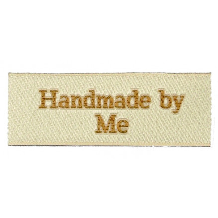 Label Handmade By Me Sandfarve