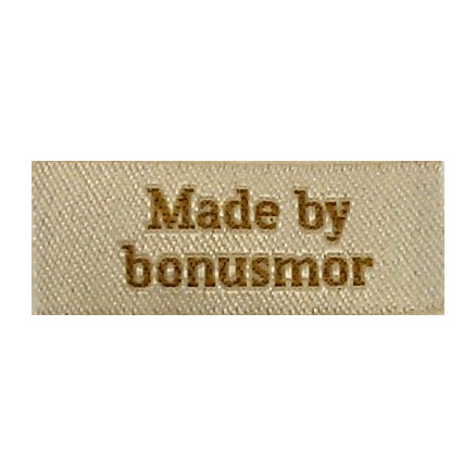 Label Made By Bonusmor Sandfarve