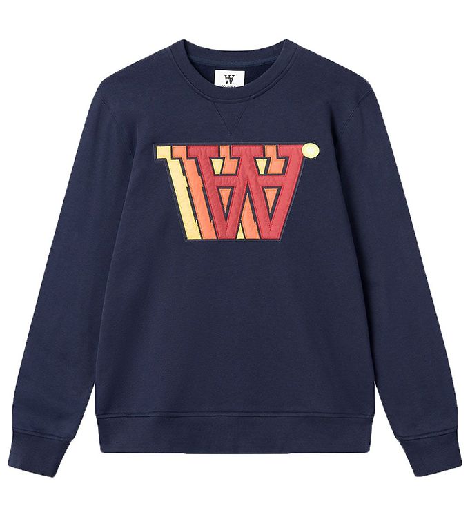 Wood Wood Sweatee Shirt Tye Applique Navy