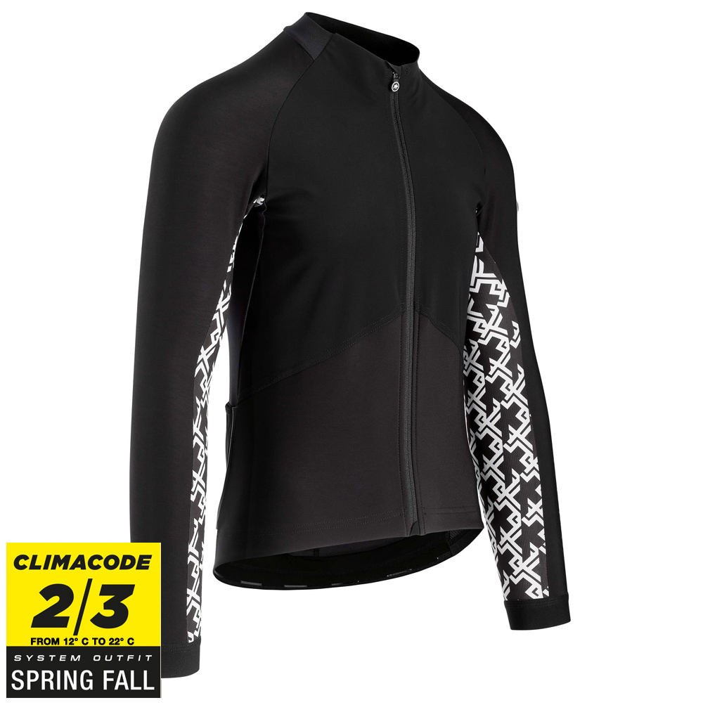 Assos Cykeltrøje Mille Gt Spring Fall Jakke Sort/mono