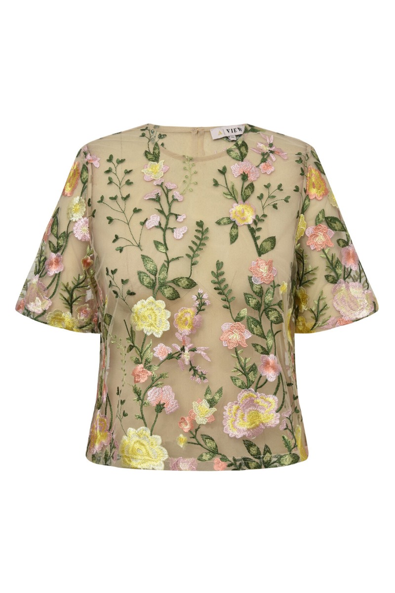View Bluse Fuschia Blouse 000 Sand Yellow