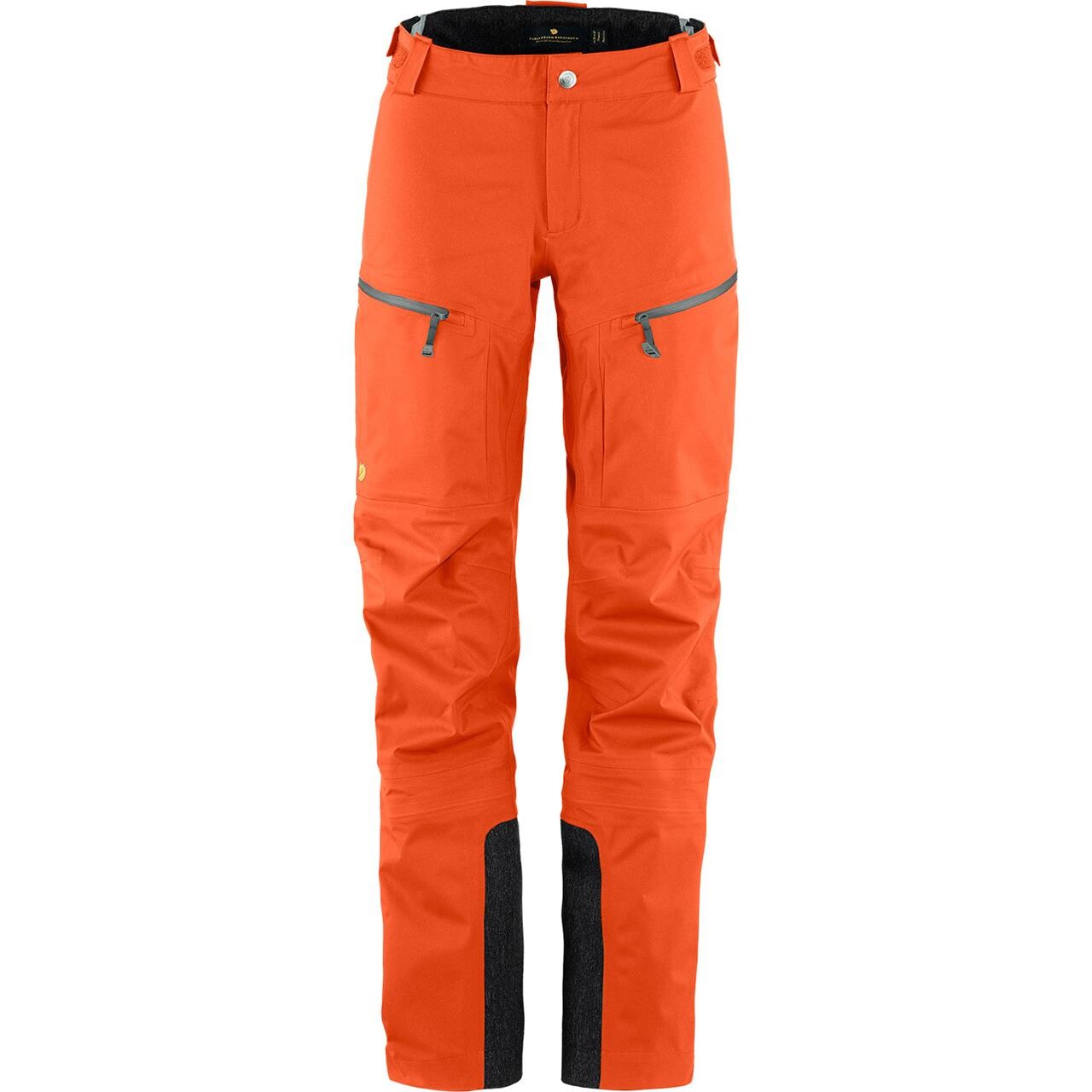 Fjallraven Womens Bergtagen Eco Shell Trousers Orange Hokkaido Orange 208